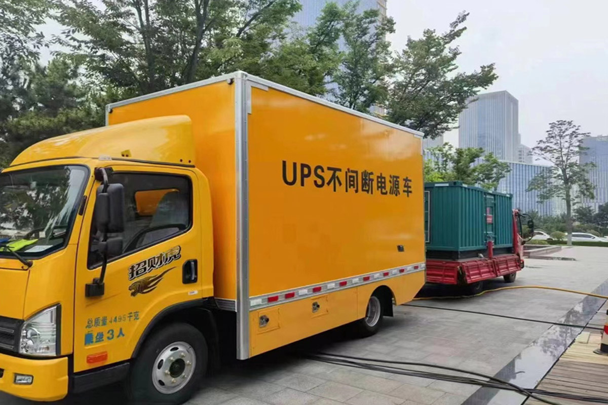 霸州发电机租赁施工现场