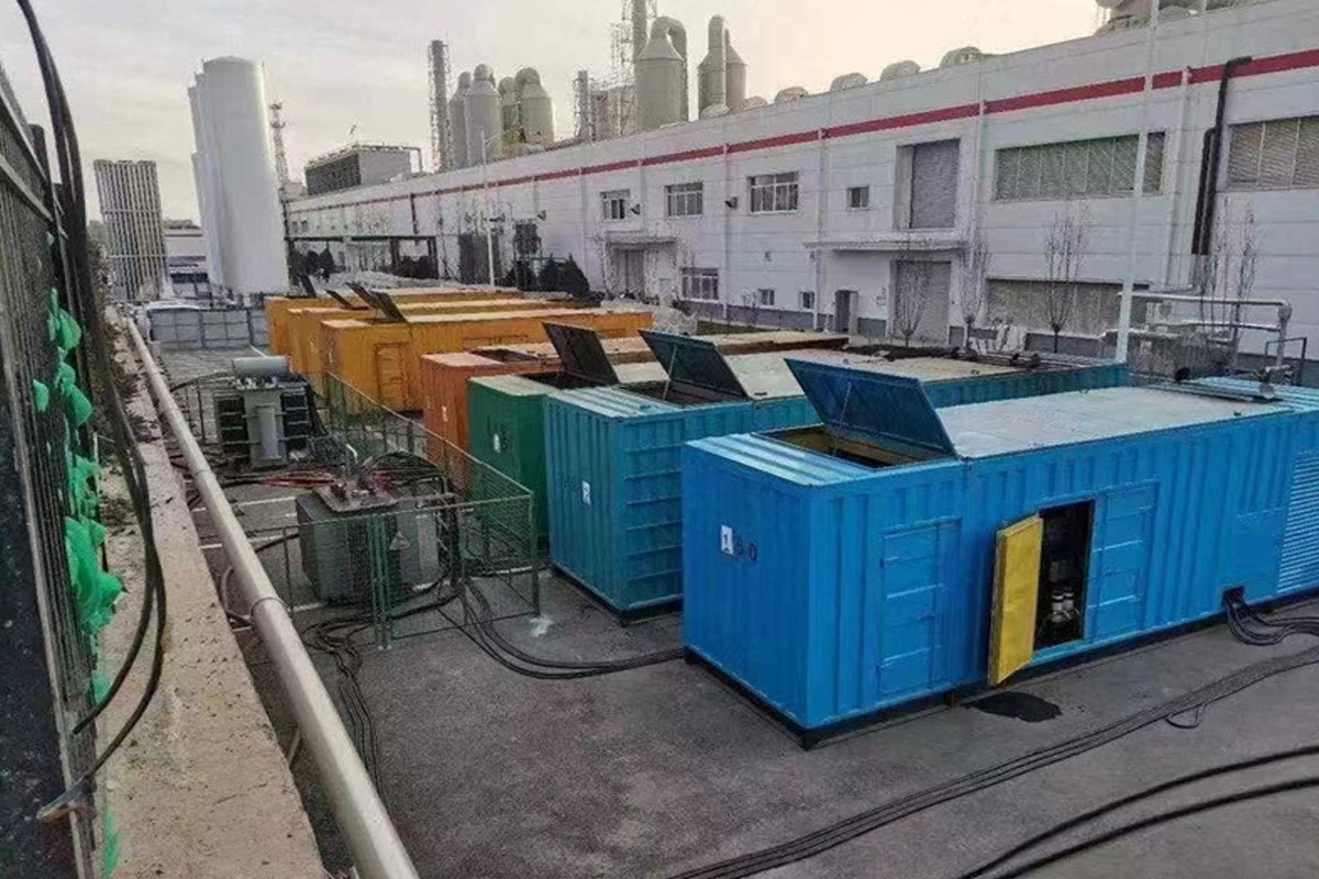 霸州发电机租赁施工现场